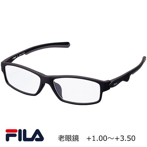 シニアグラス　老眼鏡　リーディンググラス/FILA（フィラ）　6度数/ブラック　SF3000R-60（取）パール｜ajewelry