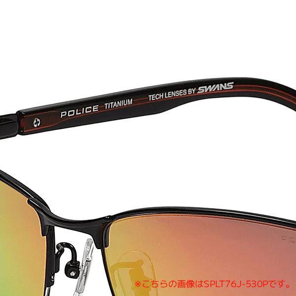 2026モデル/POLICE ポリス SWANS スワンズ/偏光レンズ MITレンズ サングラス メンズ UVカット カラーレンズ ミラーレンズ レッド SPLT76J-58530P オプチの画像