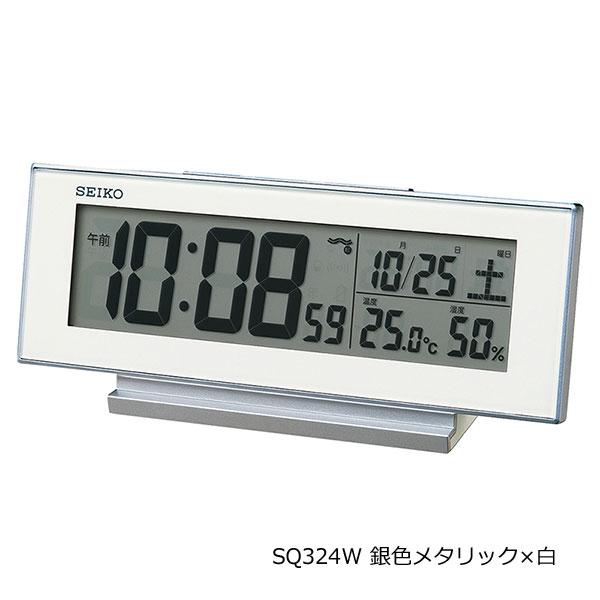 (FH2414)SEIKO デジタルカレンダー温湿度計電波時計 卓上・壁掛け両用 SEIKO（セイコー） セイコー/デジタル電波目覚まし時計 夜でも見える