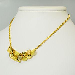 トレベール TRES BELLE/K18 ゴールド 18金 デザインネックレス リーフ 
