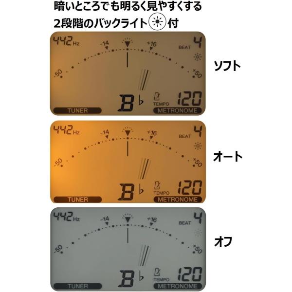 YAMAHA ヤマハ/チューナー メトロノーム　バックライト付き　楽器　練習　小型　軽量　コンパクト　部活　吹奏楽　演奏　ギフト/アイボリー　TDM-710GLM/NMG