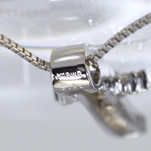 現品限り/セイコージュエリー K18WG ホワイトゴールド/ダイヤモンド ペンダント ネックレス 誕生石 4月 ジュエリー レディース ベネチアン アジャスター TS-18の画像