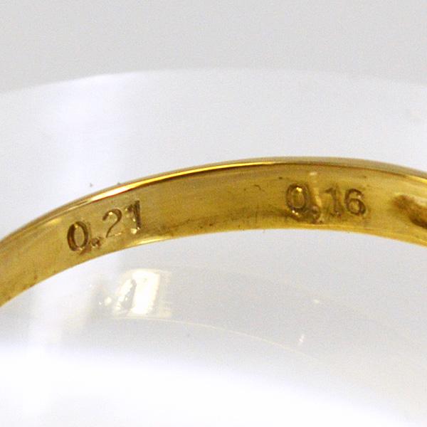 現品限り/セイコージュエリー K18 ゴールド 0.21ct 0.16ct 18金/ダイヤモンド サファイア リング 指輪 誕生石 9月 ジュエリー レディース 12号 TS-8637の画像
