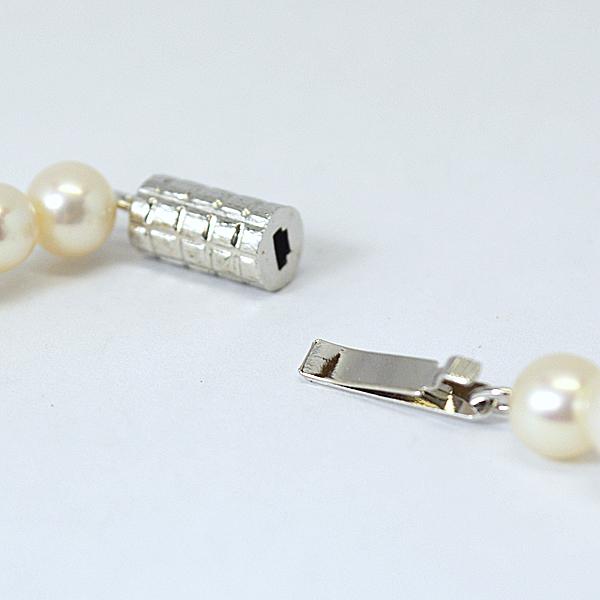 現品限り！○シルバー SILVER/淡水パール ネックレス 真珠 6~6.5mm玉 