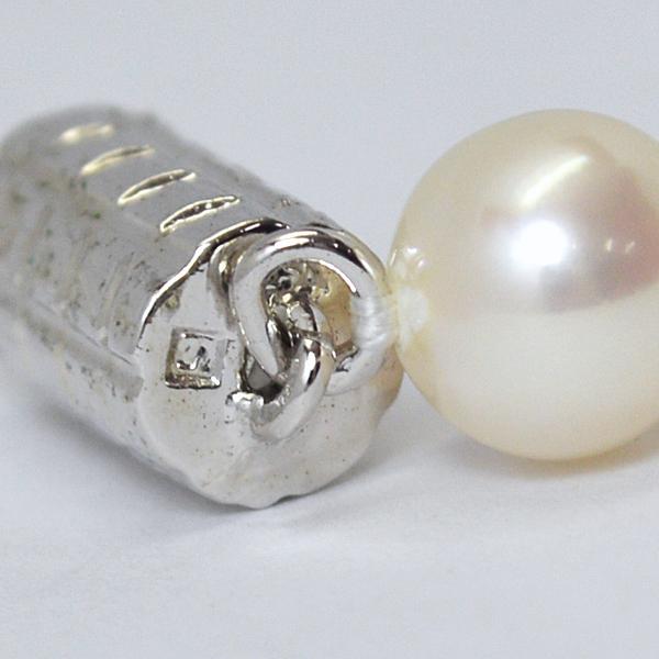 現品限り！○シルバー SILVER/淡水パール ネックレス 真珠 6~6.5mm玉 