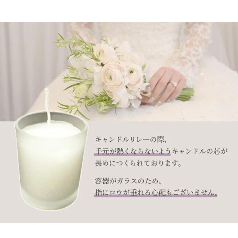 キャンドル LEDキャンドル グラスタイプ 燃焼時間5時間 ウェディング