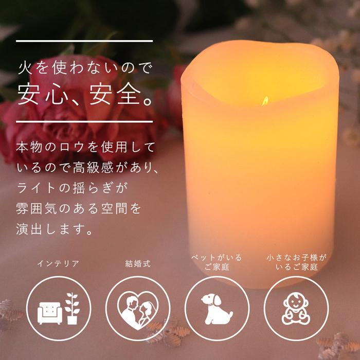 LED キャンドル Sサイズ 4色 1個販売 結婚式 おしゃれ インテリア