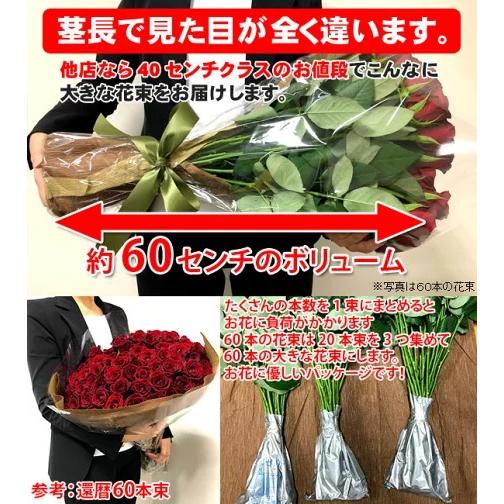 農家直送 赤いバラの花束ギフト50本｜ajien｜02