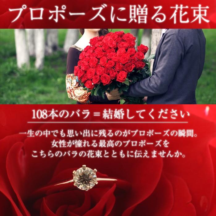 速くおよび自由な 使い勝手の良い 大切なその日を素敵に演出 プロポーズの赤いバラの花束ギフト108本