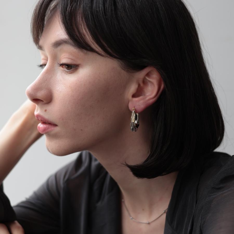 AJIRO ACCESSORY ピアス アレルギー対応 フープ レディース 金属