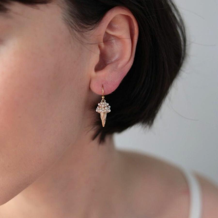 AJIRO ACCESSORY P409 ピアス フックピアス アイスクリームモチーフ