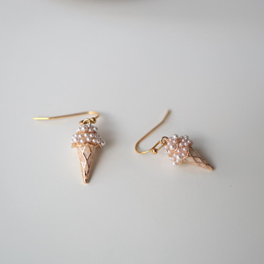 AJIRO ACCESSORY P409 ピアス フックピアス アイスクリームモチーフ