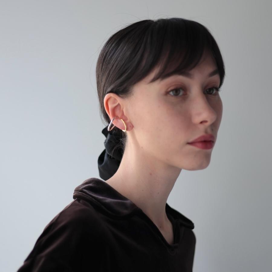 AJIRO ACCESSORY イヤーカフ リング silver925 2way バイカラー