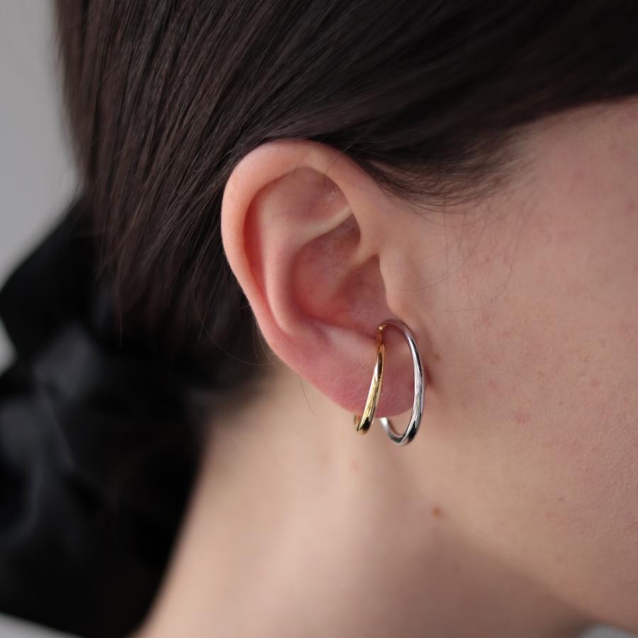 AJIRO ACCESSORY イヤーカフ リング silver925 2way バイカラー