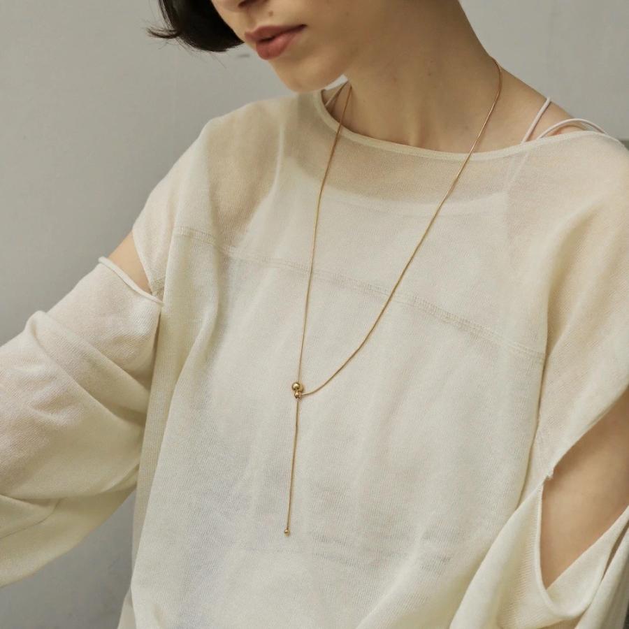AJIRO ACCESSORY ネックレス ラリエット サージカルステンレス