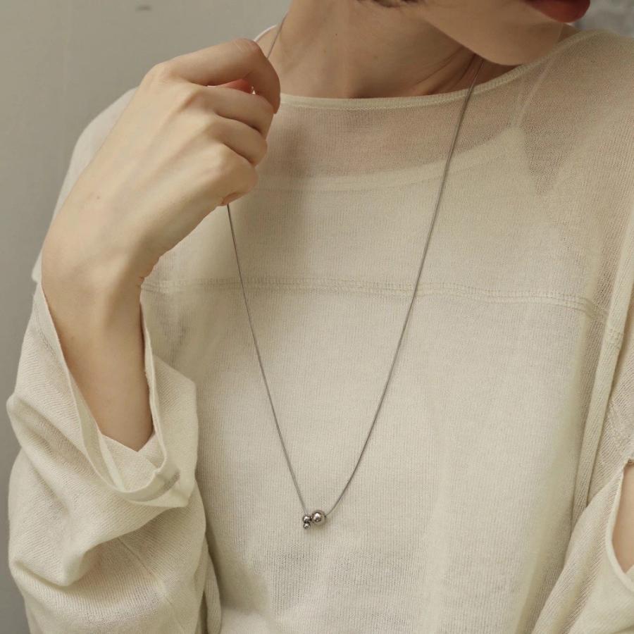 AJIRO ACCESSORY ネックレス ラリエット サージカルステンレス