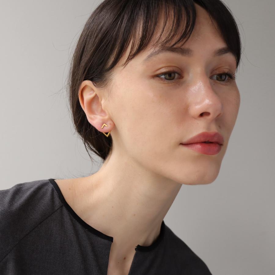 AJIRO ACCESSORY ピアス サージカルステンレス 三角 四角