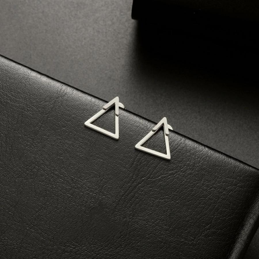 AJIRO ACCESSORY ピアス サージカルステンレス 三角 四角