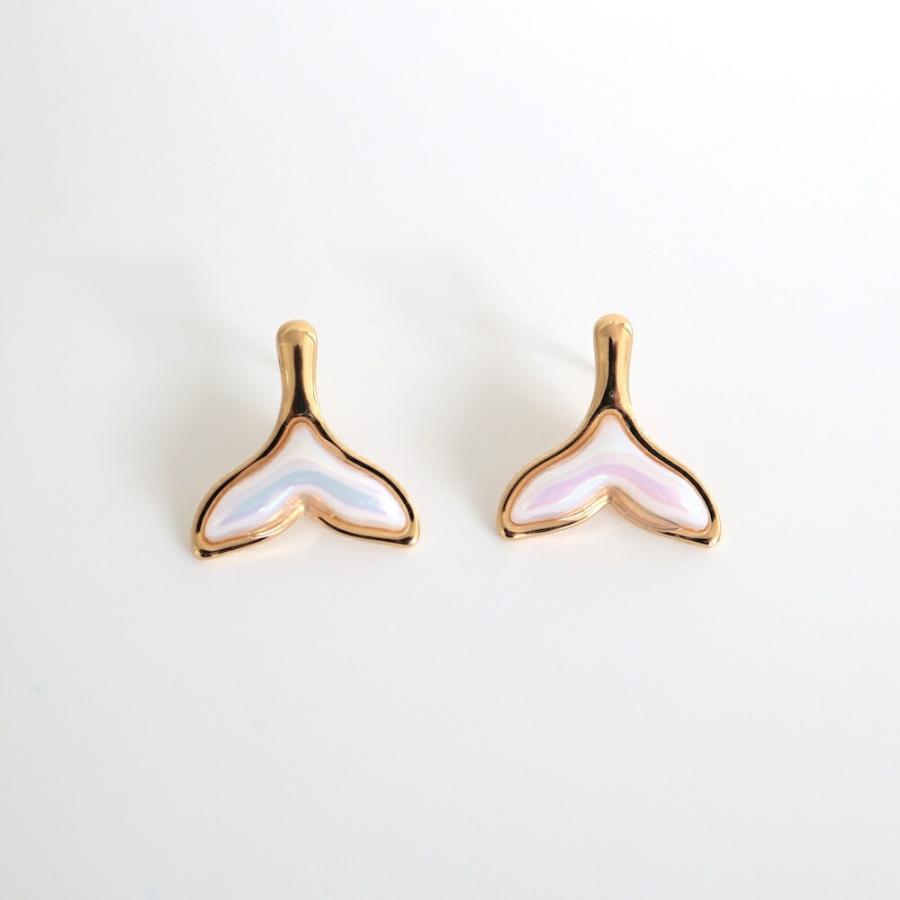 AJIRO ACCESSORY P191 ピアス サージカルステンレス ホエールテール
