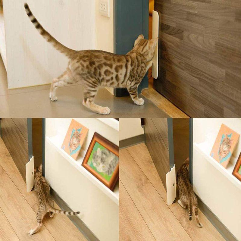 Tarati ペットドア 小型 犬 猫自動ペットドア半自動 ドア 門 ペット用 半自動 自動ロック可能 ドア自動ゲトオープナー 犬猫 人気no 1