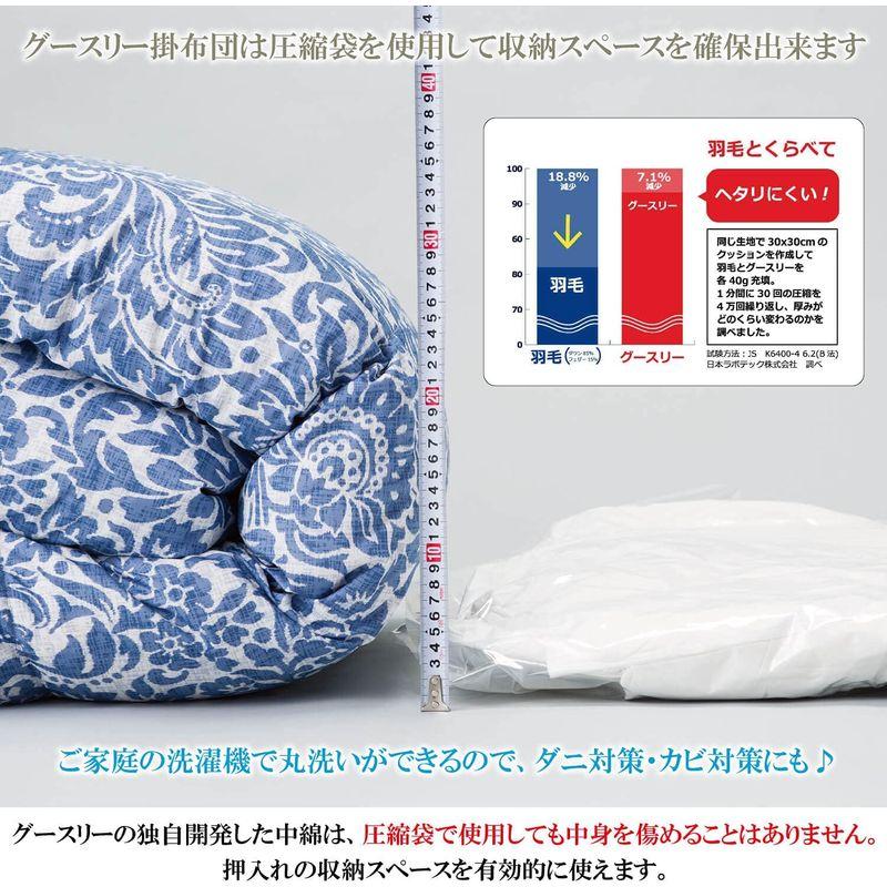 Goosely グースリー 羽毛を超えた 洗える 掛布団 ホワイト (子供用 130