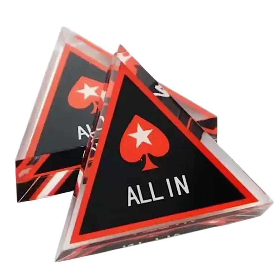 カジノ ポーカー チップ オールインマーカー ALL IN アクリル製 ゲーム