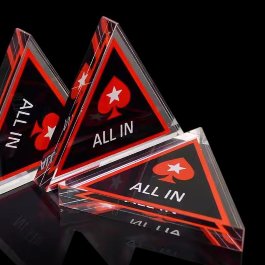 カジノ ポーカー チップ オールインマーカー ALL IN アクリル製 ゲーム
