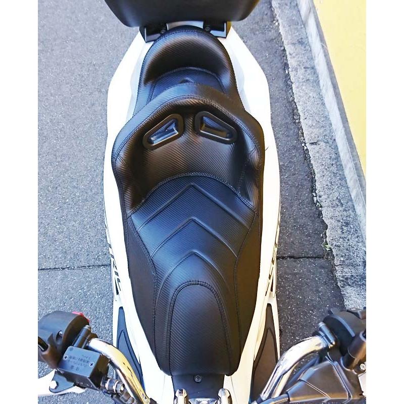 【取付対応可】 NOI WATDAN HONDA ホンダ PCX ローダウン ダブル バケット シート ブラック ステッチ PCX125 JF81 JK05 / PCX150 KF30 / PCX160 KF47｜ajito｜04