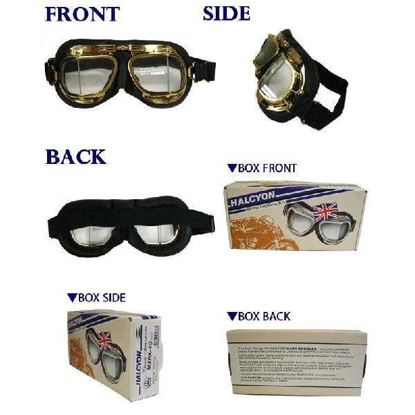 Ajito Halcyon Mｋ 49 ハルシオン ゴーグル 本革製 ゴールド ブラック バイク バイカー オールド ヴィンテージ Aj005 阿路都 通販 Yahoo ショッピング