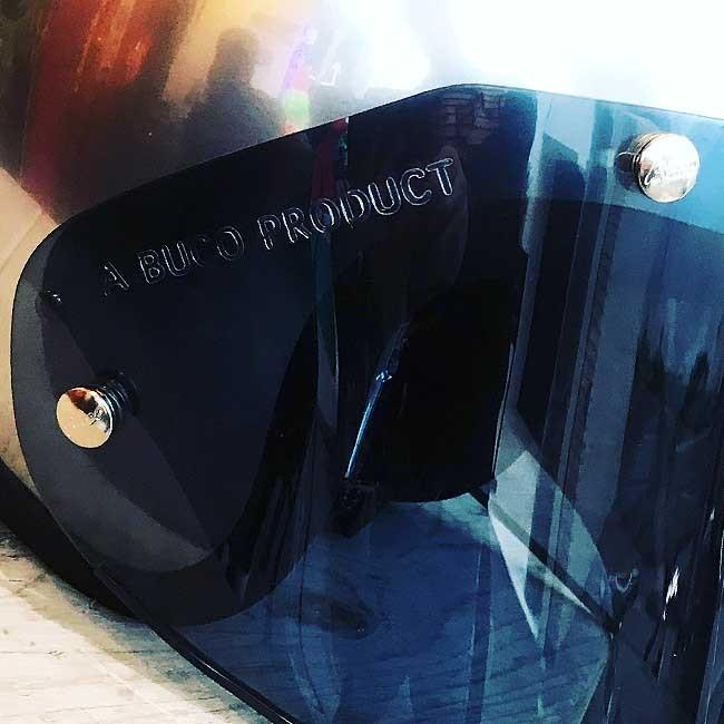 【美品】Buco EXTRA BUCO ヘルメット スモークシールド付き　箱付き BUCO（ブコ） シールド ボルトオン・バブルシールド WITH シールド