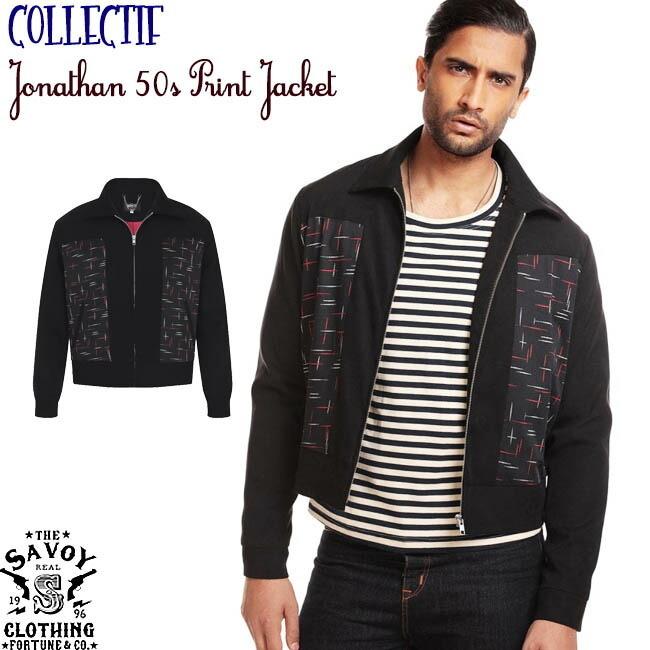 Savoy Clothing Collectif Menswear Jonathan 50 S Print Jacket コレクティフ カスリ ネップ プリント ジャケット メンズ サボイクロージング ロカビリー Cmawa 阿路都 通販 Yahoo ショッピング