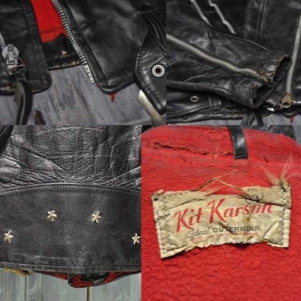ajito J-17 1950's KitKarson 10star LeatherJacket ビンテージ ajito J-17 1950's KitKarson 10star LeatherJacket ビンテージ