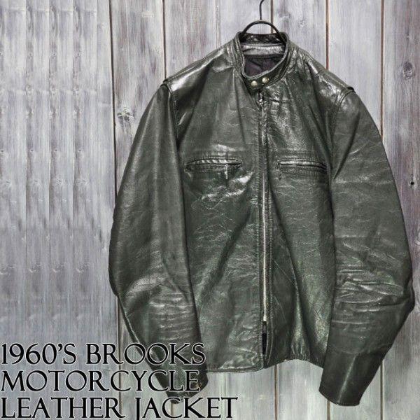 ajito J-49 1960's Brooks LeatherJacket sz40 ビンテージ ブルックス