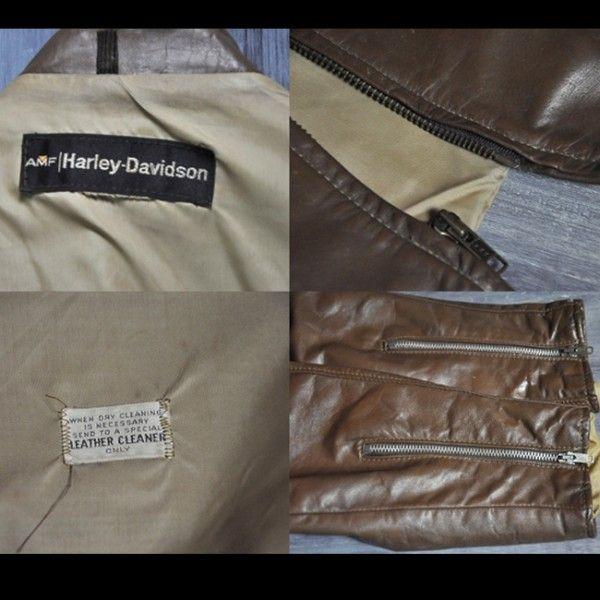 ajito J-51 1970's Harley-Davidoson LeatherJacket 42サイズ ハーレー