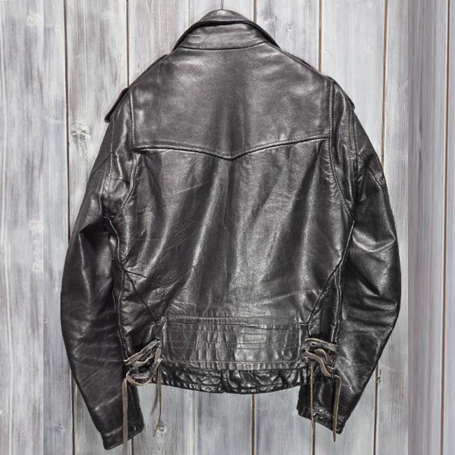 ajito J-54 1970's LEATHER FOREVER 38サイズ ビンテージダブル ajito J-54 1970's LEATHER FOREVER 38サイズ ビンテージダブル