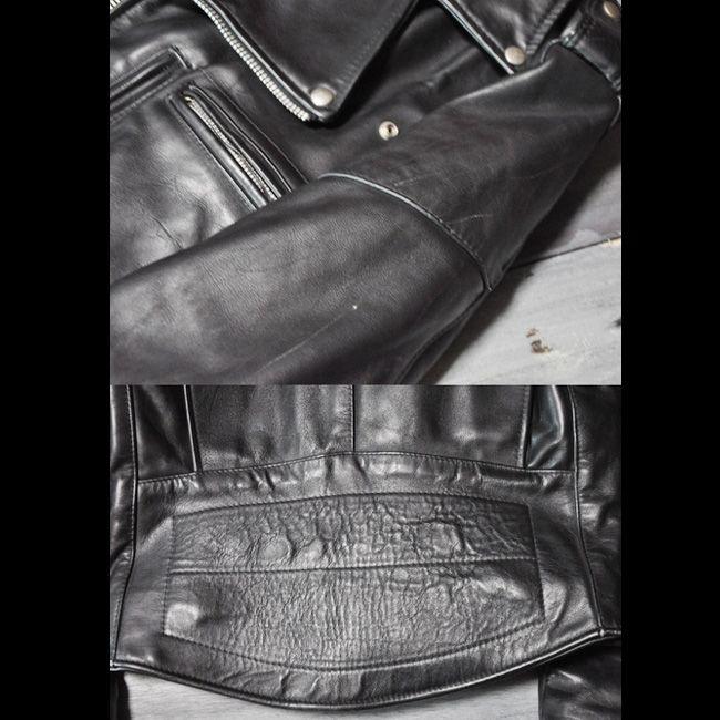 古着 ダブルライダースジャケット ajito J-96 VANSON MADMAX sz38 バンソンマッドマックスダブル