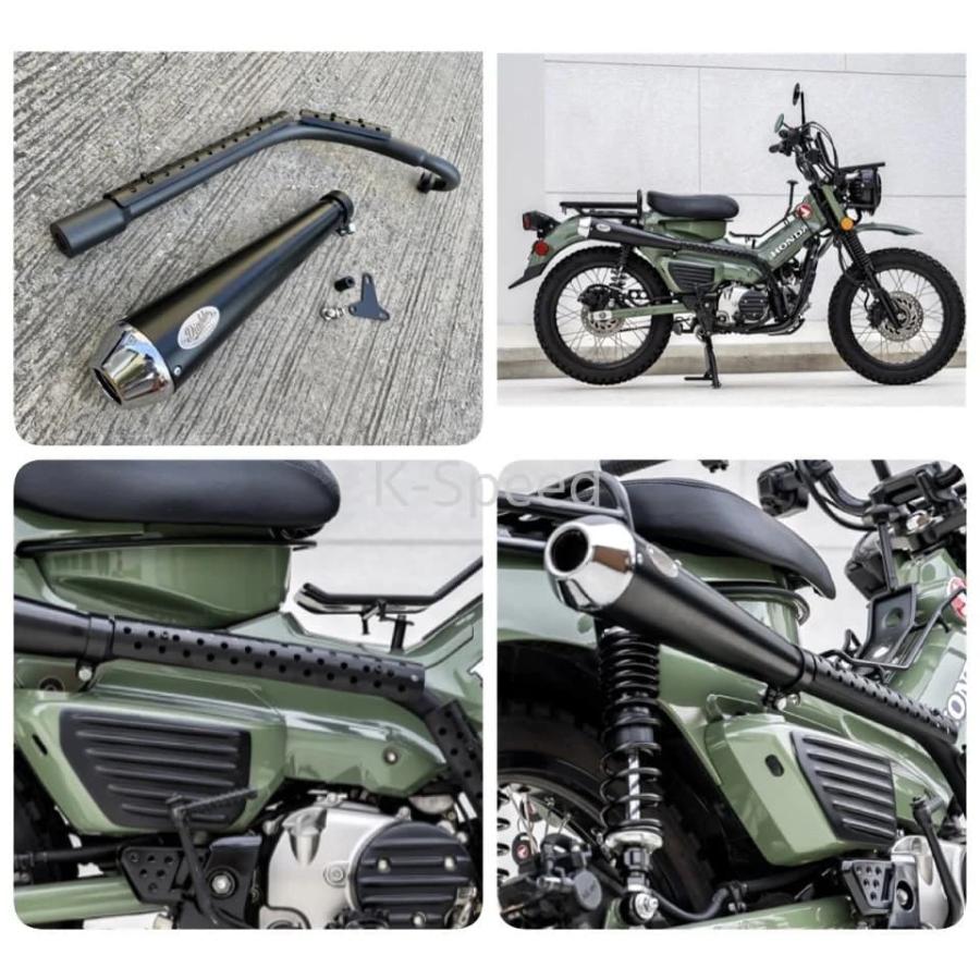 ☆正規販売店☆K-SPEED Exhaust All Black Edition2 With Ceramic Coat For HONDA CT125 ハンターカブ マフラー ブラック セラミックコート｜ajito｜02