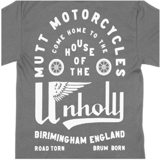 MUTT MOTORCYCLES APPAREL Mutt House of the Unholy T-Shirt マット モーターサイクル アパレル Tシャツ ブラック トップス MUT-12B |  | 02