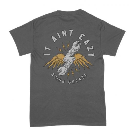 MUTT MOTORCYCLES APPAREL Mutt EAZY GREAZY T-shirt マット モーターサイクル アパレル Tシャツ グレー トップス MUT-20G |  | 01