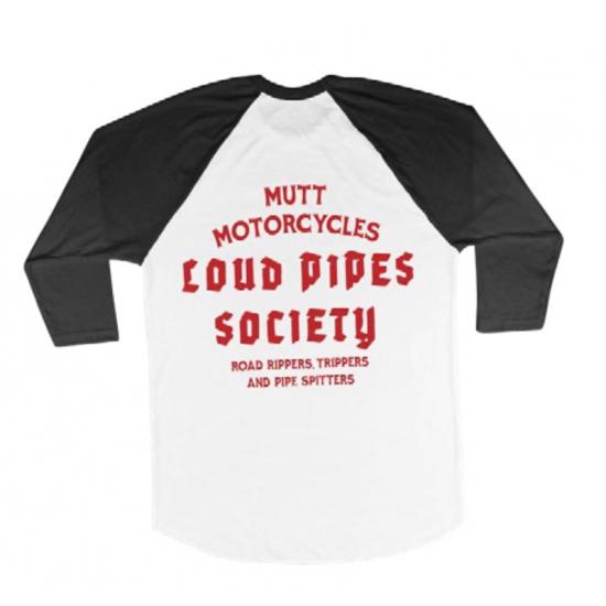 MUTT MOTORCYCLES APPAREL Mutt LOUD PIPES RAGLAN マット モーターサイクル アパレル ロンT ラグラン トップス MUT-22W | 