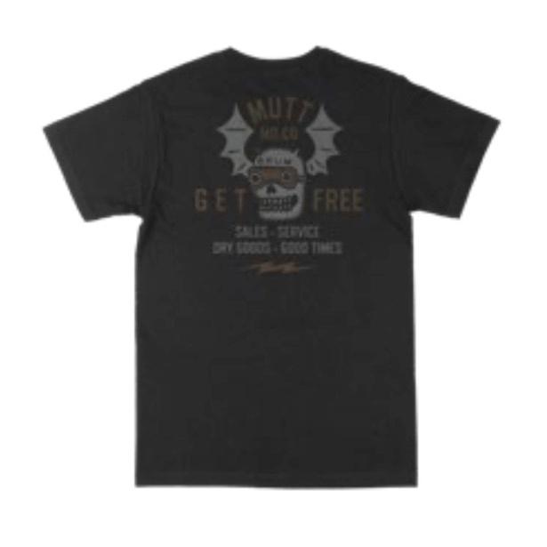 MUTT MOTORCYCLES APPAREL SPEED SKULL T-shirt マット モーターサイクル アパレル Tシャツ ブラック トップス ロゴ バックプリント メンズ 黒 MUT-26B | 
