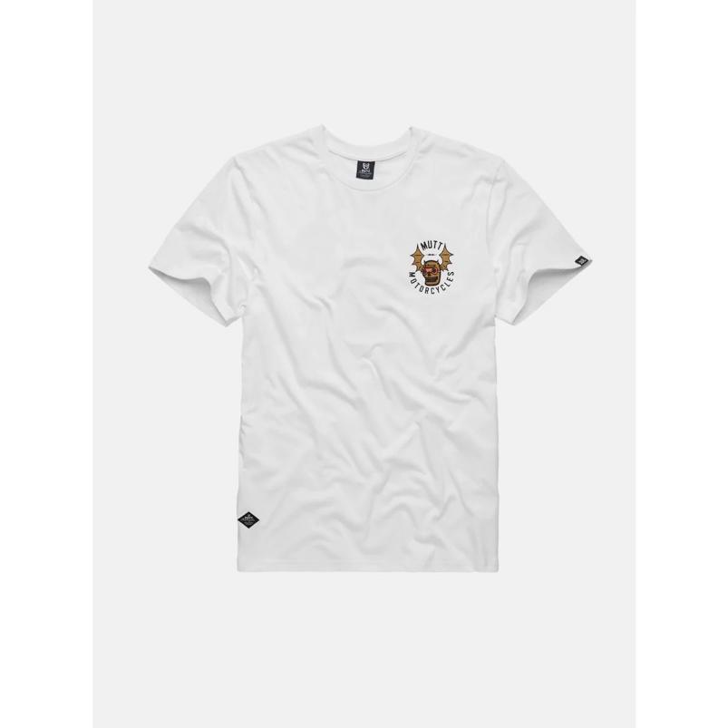 MUTT MOTORCYCLES APPAREL SPEED SKULL T-shirt マット モーターサイクル アパレル Tシャツ ホワイト トップス ロゴ バックプリント メンズ 白 MUT-26W |  | 01