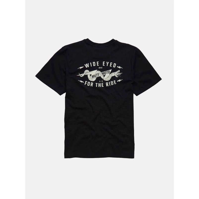 MUTT MOTORCYCLES APPAREL SERPENT T-shirt マット モーターサイクル アパレル Tシャツ ブラック トップス ロゴ バックプリント メンズ 黒 MUT-29B | 