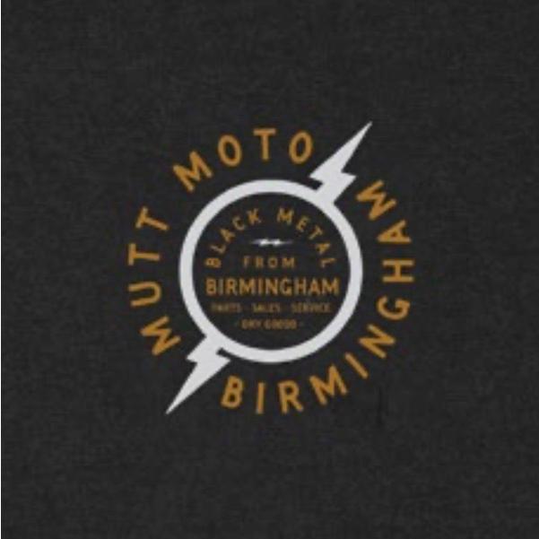 MUTT MOTORCYCLES APPAREL CREST T-shirt マット モーターサイクル アパレル Tシャツ ブラック トップス ロゴ バックプリント メンズ 黒 MUT-30B｜ajito｜03