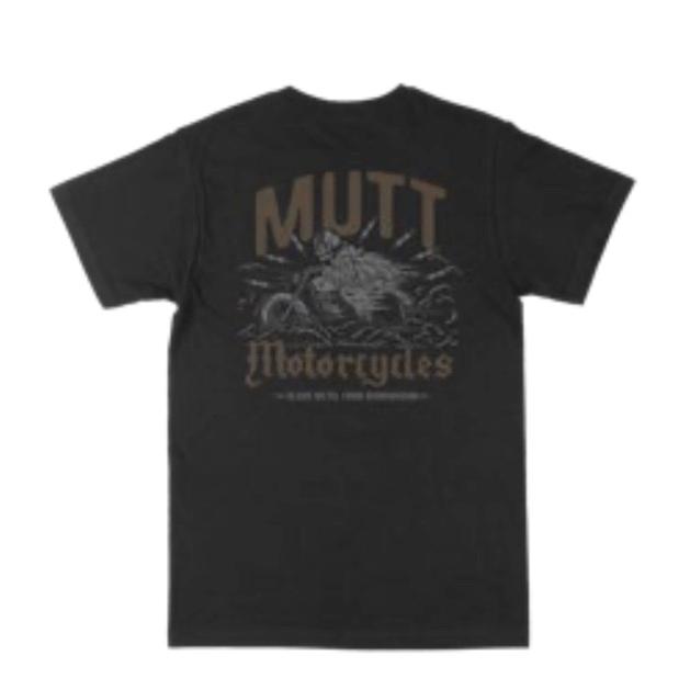 MUTT MOTORCYCLES APPAREL REAPER T-shirt マット モーターサイクル アパレル Tシャツ ブラック トップス ロゴ バックプリント メンズ 黒 MUT-33B | 