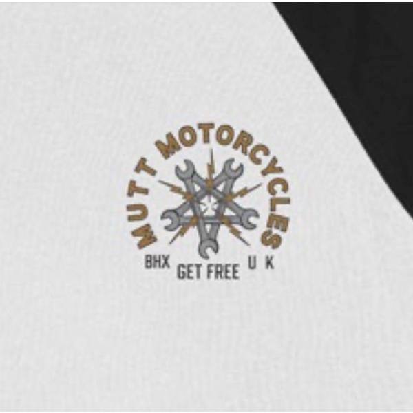 MUTT MOTORCYCLES APPAREL GET FREE RAGLAN  マット モーターサイクル アパレル ロンT  ラグラン トップス ロゴ プリント MUT-38WB｜ajito｜03