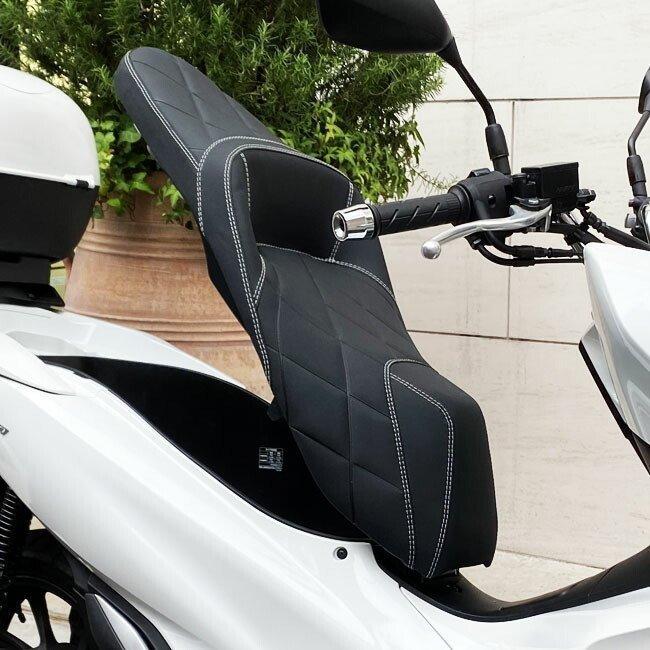 【取付対応可】NOI WATDAN ローダウン シート 段付き ホワイト ステッチ  ホンダ HONDA PCX125 JF81 JK05 / PCX150 KF30 / PCX160 KF47 nw-p-030n | ホンダ | 07