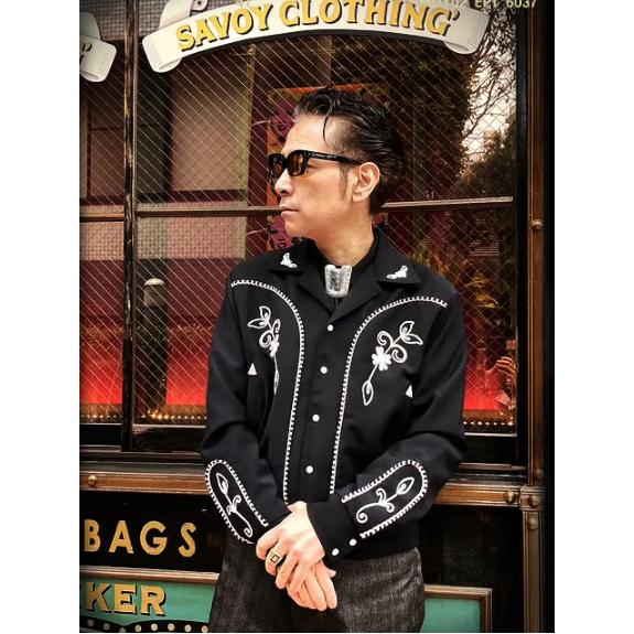 SAVOY（サボイ） SAVOY CLOTHING Flower&Leaf Embroidery Western
