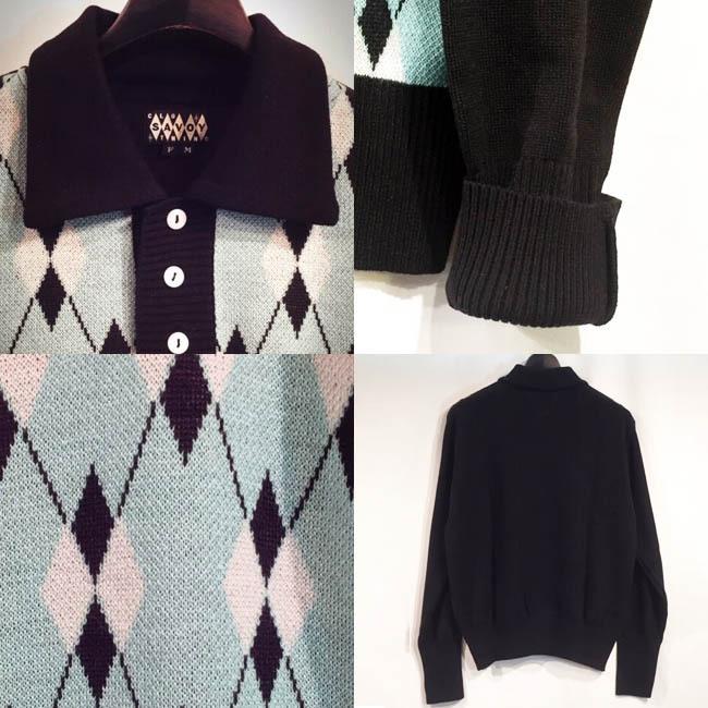 SAVOY CLOTHING Argyle Pullover Knit アーガイル プルオーバー ニット
