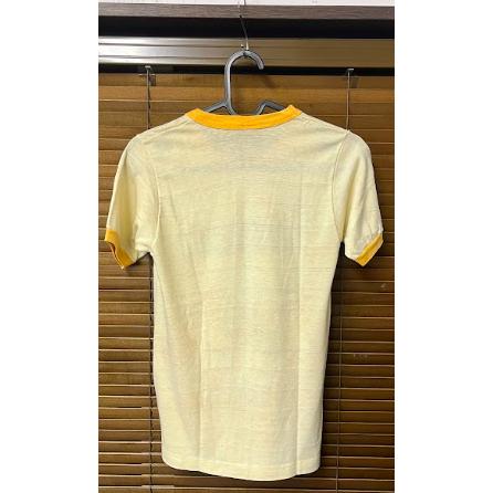 ajito 70s 80s USA製 YAMAHA モトクロス リンガー Tシャツ S イエロー